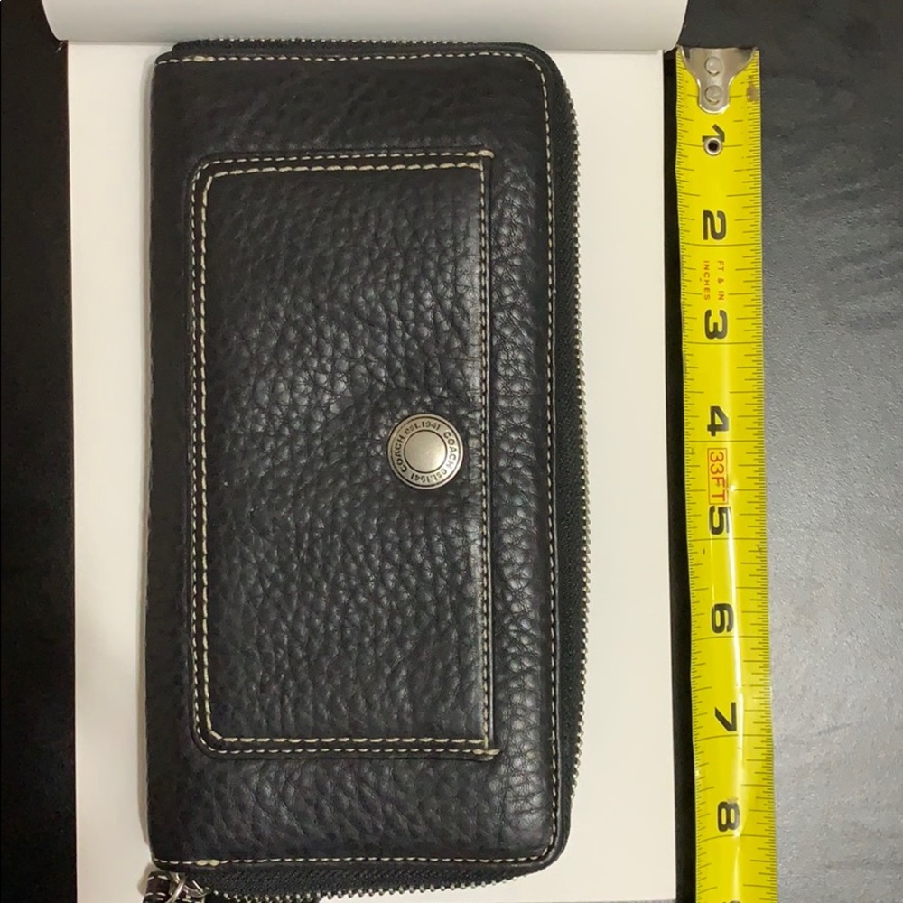 Coach Black Leather Wallet